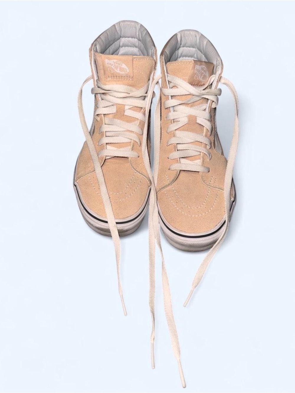 Vans Beige High-Top Suede Sneakers